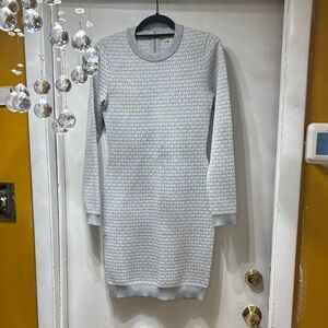 MICHAEL Michael Kors Shimmering Silver Knit Top